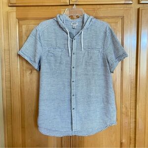 Button Up Short Sleeve Shirt hoodie